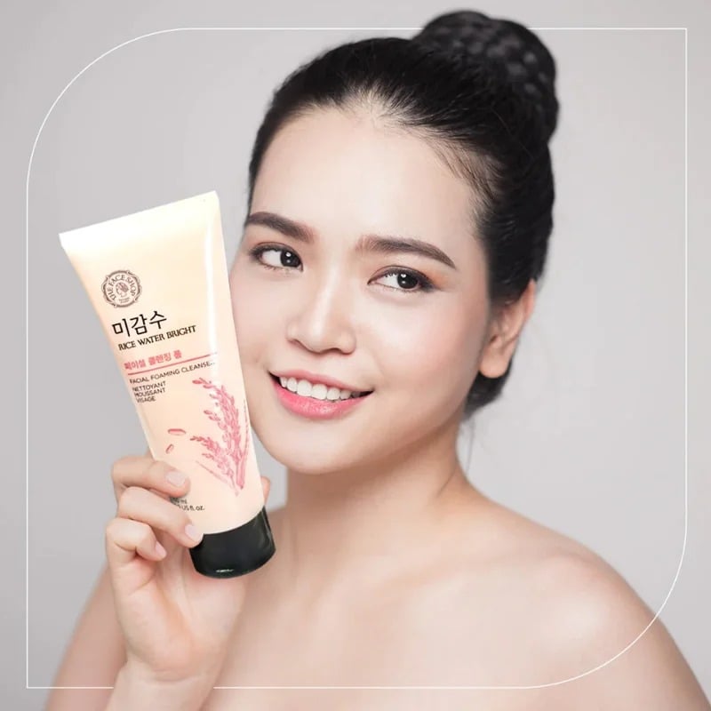 Picture of The Face Shop Rice Water Bright Foaming Cleanser-150ml(Brown)