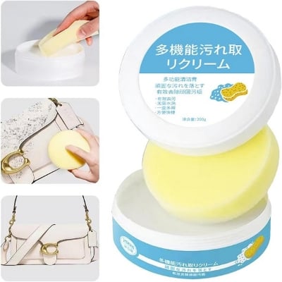 Picture of Shoe Cleaner, White Shoe Cleaner, Sneaker Cleaner, 7.1 oz (200 g), Multi-functional Stain Remover, Shoe Cream, White Shoe Cleaner, Stain Remover, No Water, No Irritation, Yellowing, Stain RemoverShoe Cleaner