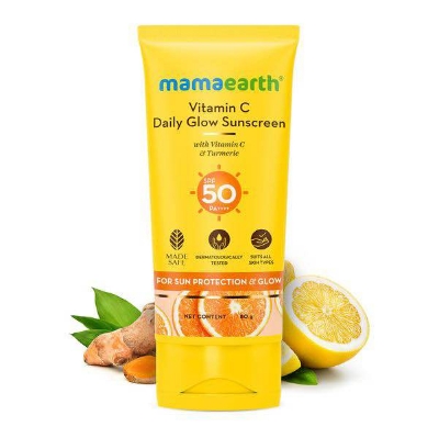Picture of Mamaearth Vitamin C Daily Glow Sunscreen For All Skin Type - 50 g