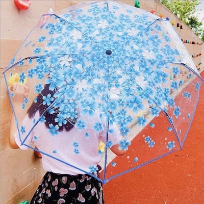 Picture of Stylish Rain Gear with See-Through Shield | MNK SHOP (Purple)