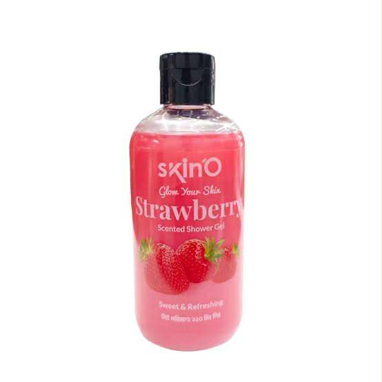 Picture of skinO Strawberry Scented Shower Gel - 220ml to all skin type