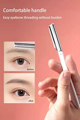 Picture of LMLTOP 3pcs Stainless Steel Eyebrow Razor Set High Quality Face Razors Eyebrow