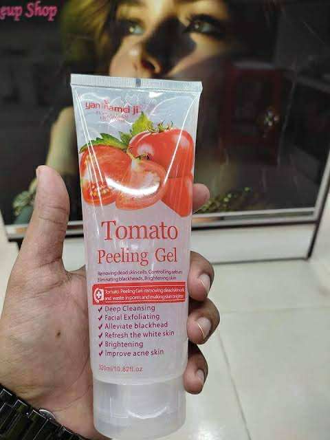 Picture of Yannamei Tomato Peeling Gel for Face 250 Ml Skin Care Natural Peeling Gel for Deep Cleansing And Brightening