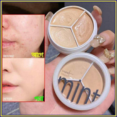 Picture of Sweet Mint Concealer Palette 3 Color Long lasting High Coverage concealer