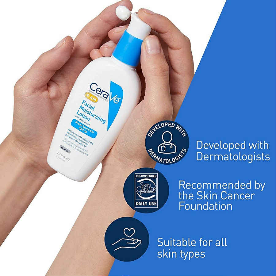 Picture of CeraVe AM Facial Moisturizing Lotion Fragrance Free 89 ml