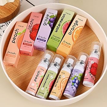 Picture of Oral Fresh Spray Mouth Freshener 6 Smell Fresh Breath Mouth Fruit Litchi Peach Grape Flavor Persistent Portable Oral Care