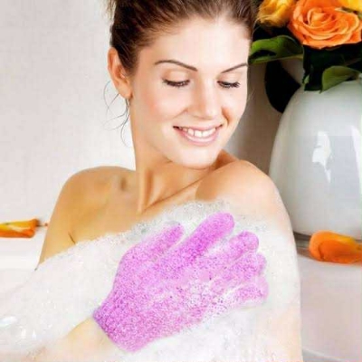 Picture of Exfoliating Gloves | Shower Mitt Scrub Gloves for Smooth Bath - 2 Pcs