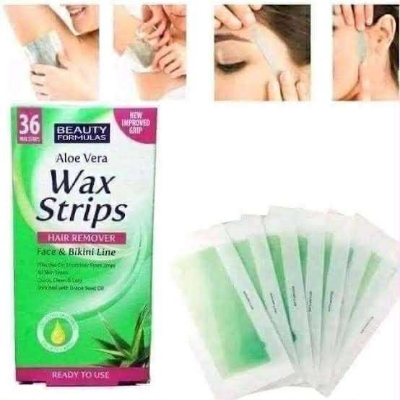 Picture of Beauty Formulas Aloe Vera Wax Strips Hair Remover 36pcs