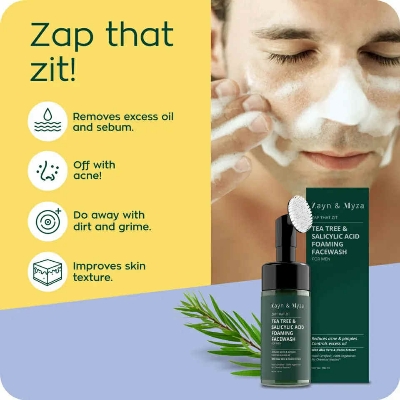 Picture of Face refreshment ZM Tea Tree Foaming face wash Used for male - 100 ml