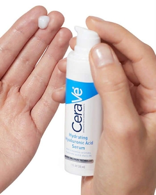 Picture of CeraVe Hydrating Hyaluronic Acid Face Serum for Dry Skin, Fragrance Free 30 ml