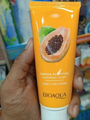 Picture of BIOAQUA PAPAYA EXTRACT CLEANSING BEAUTY SKIN CLEANSER 100G