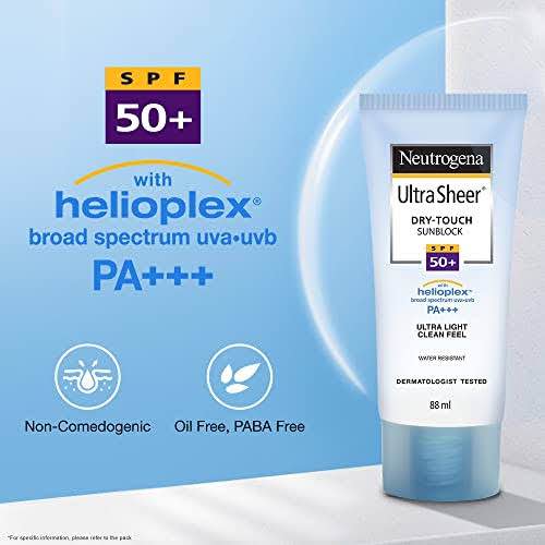 Picture of Neutrogena Ultra Sheer Dry Touch Sunblock SPF 50+ PA+++ (88ml)