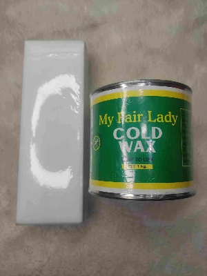 Picture of My Fair Lady Cold Wax Easy To Use 200ml Body Hair Removal with WAX Paper 80pcs Combo