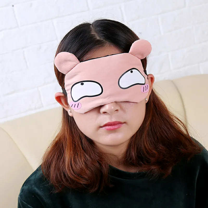 Picture of Sleeping Eye Mask Soft Padded Sleep Travel Shade Cover with Cooling Gel Pad Travel Rest Eye Shade Cover Blindfold