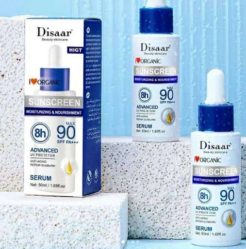 Picture of Disaar Sunscreen Serum SPF 90+ Long Lasting UV Protector Glowing Anti-aging Repair Skin Protective - 50ml
