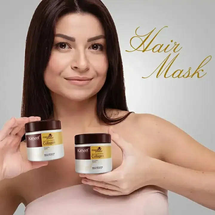 Picture of Karseell Professional Hair Smoothing Collagen Treatment 500ml Organic Argan Oil Hair Mask
