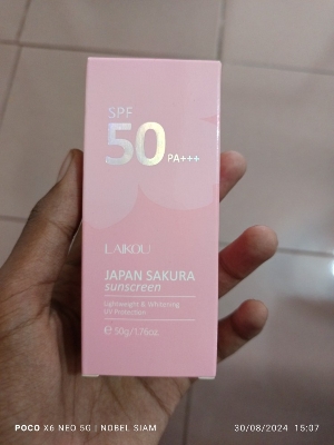 Picture of Laikou Japan Sakura Face Sunscreen, SPF50++ 50 gm