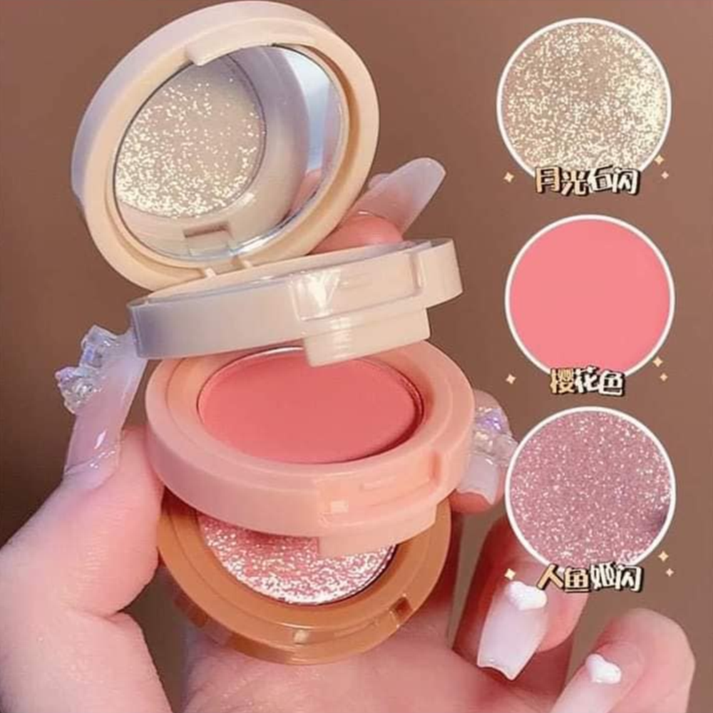 Picture of Miss Lara 3 in 1 Blush & Highlighter Palette
