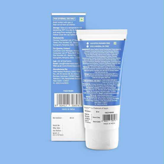 Picture of The Derma Co Sali-Cinamide Anti-Acne Face Wash with 2% Salicylic Acid & 2% Niacinamide - 80ml