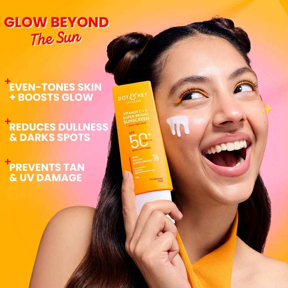 Picture of Dot & Key Vitamin C + E Super Bright Sunscreen SPF 50- 50gram (seal open box)