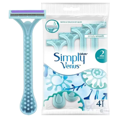 Picture of Hair Removal Razor - Simply Venus 2 Blade Razor - 1 Pack Containt 4 Razor (2 Baldes Razor)