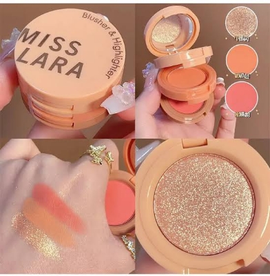 Picture of Miss Lara 3 in 1 Blush & Highlighter Palette