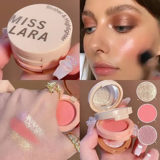 Picture of Miss Lara 3 in 1 Blush & Highlighter Palette