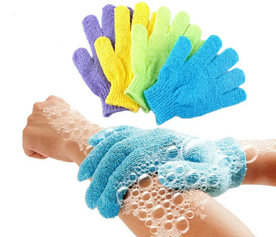 Picture of 1pcs Bath Gloves For Peeling Exfoliating Mitt Glove For Shower Scrub Gloves Resistance Massage Sponge Wash Skin Exfoliator