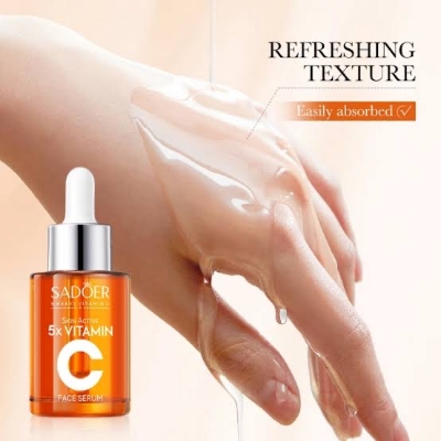 Picture of SADOER 5 in 1 Active Vitamin C + Niacinamide Face Serum, 5x Vitamin Whitening Brightening Essence - 30ml