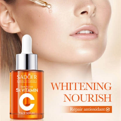 Picture of SADOER 5 in 1 Active Vitamin C + Niacinamide Face Serum, 5x Vitamin Whitening Brightening Essence - 30ml