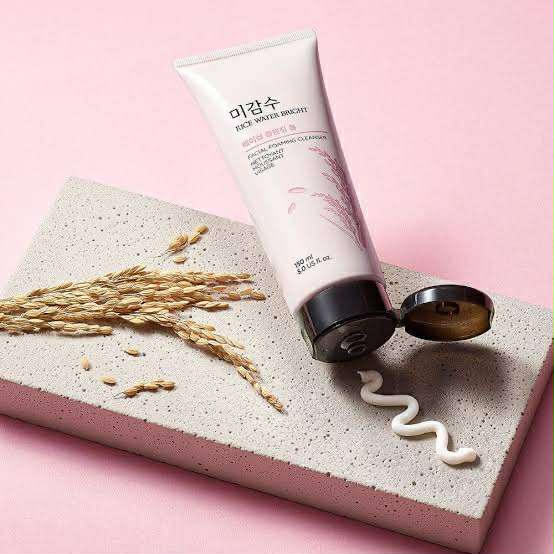 Picture of Rice Water Bright Cleansing Foam 150 Ml Skin Care Facial Cleanser Natural Ingredients