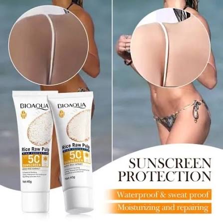 Picture of Bioaqua Rice Raw Pulp Sunscreen SPF 50+ Pa+++ 40G