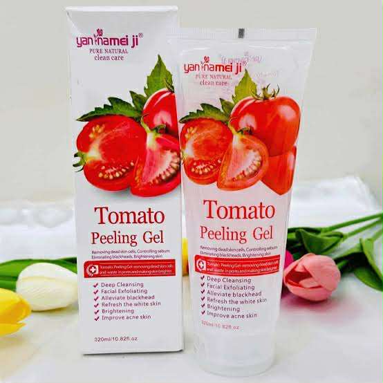 Picture of Yannamei Tomato Peeling Gel for Face 250 Ml Skin Care Natural Peeling Gel for Deep Cleansing And Brightening