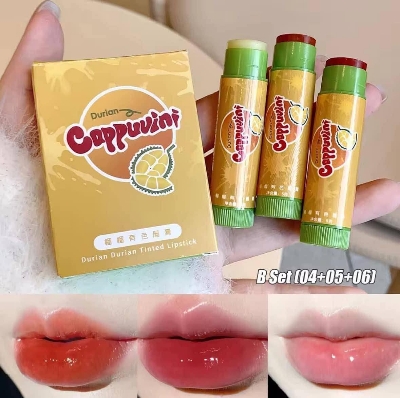 Picture of Cappuvini Tinted Lipstick Lip Color Lip Balm Lip Tint Lipstick Lip Makeup for Women Durian Flavor