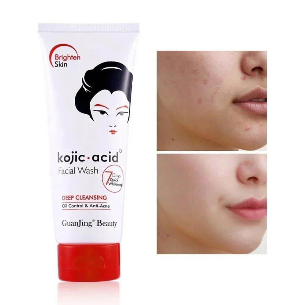 Picture of Guanjing Beauty Kojic Acid Face Cleanser Deep Cleansing Anti Acne Deep Facial Wash-100gm