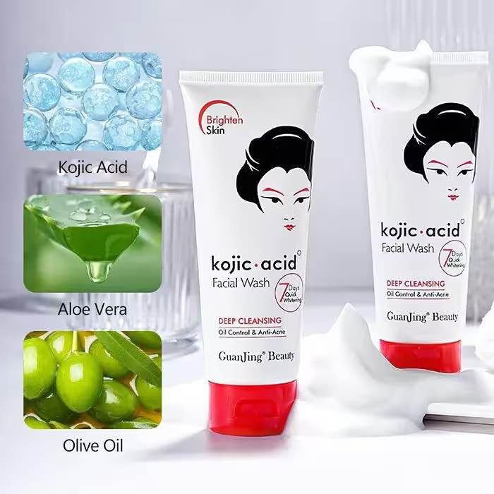 Picture of Guanjing Beauty Kojic Acid Face Cleanser Deep Cleansing Anti Acne Deep Facial Wash-100gm