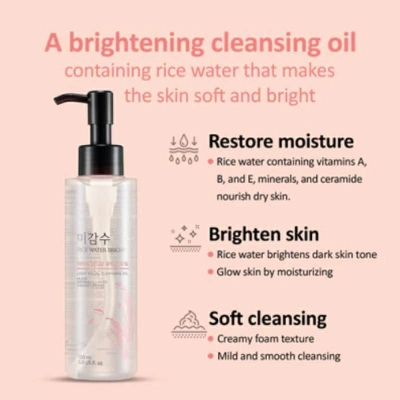 Picture of The Face Shop Rice Water Bright Light Cleansing Oil - 150ml