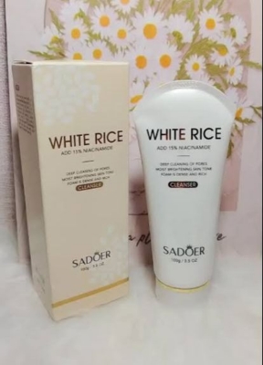 Picture of SADOER White Rice Nicotinamide Brightening Cleanser Gentle Cleansing Cleanser