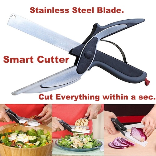 Picture of Smart Cutter Knife/Chopper/Slicer/Scissor With Built In Cutting Board with lock
