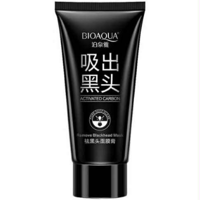 Picture of Bioaqua Bamboo Charcoal Purifying Peel-off Black Mask Blackhead Remover Acne Treatments Face Care Sunction Deep Cleansing - 60gm (Next lavel cosmic)