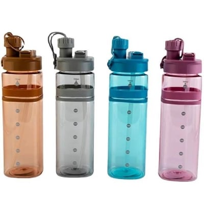 Picture of Young Blood  Outdoor Water Bottle - Stay Hydrated On-The-Go With This Portable And Hygienic Bpa-Free Plastic Water Bottle700 ml - Blue