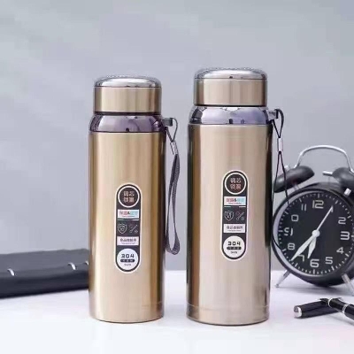 Picture of Vacuum water flask double layer 800 ml hot and cool stainless steel - Multicolor