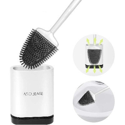 Picture of Silicon moving flexiball bathroom brush - Grey
