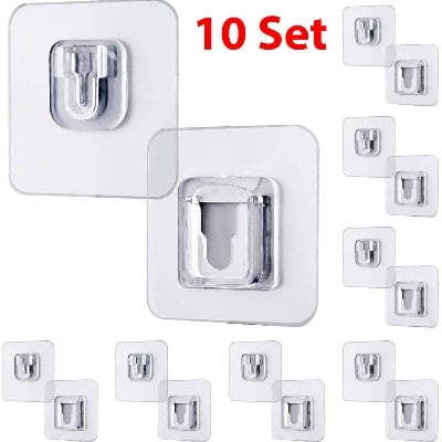 Picture of Strong double sided transparent hook - Silver