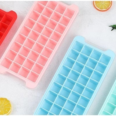 Picture of Silicon Ice Box For Freezing- Multicolor - Kitchen Accessories - Pink
