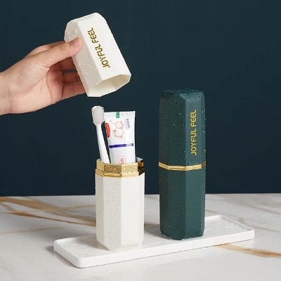 Picture of Portable Toothbrush & Toothpaste Holder Storage Box new edition chines - Multicolor