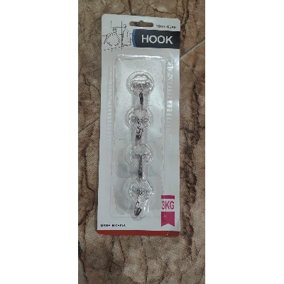 Picture of ong quan  4 pcs transparent heavy strong hook - Grey