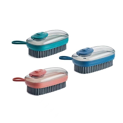 Picture of Scrubber Liquid Soap Dispensing Cleaner Palm shirt brush - Multicolor