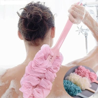 Picture of Men's and Women's Long Handle Body Bath Brush Luxurious Back Scrubber (226130097) - 226130097 - Pink