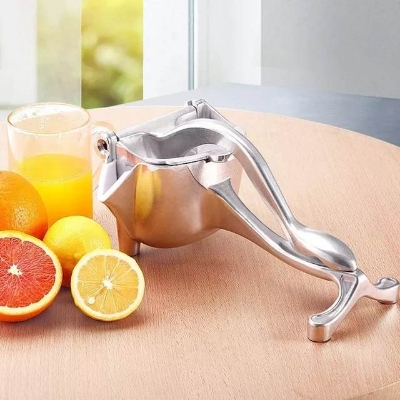 Picture of Manual Fruit Juicer Alloy Lemon Squeezer Citrus Press Heavy Duty Hand Press Fruit Juicer - Silver